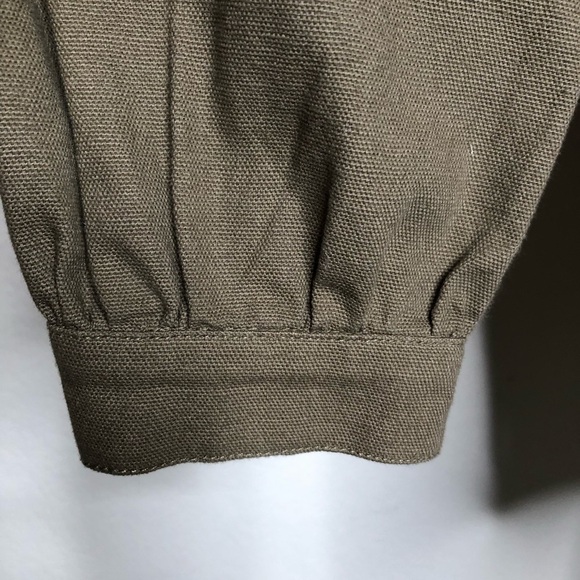 ABLE The Phyllis Utility Shacket in Dusky Green Size:‎ Small Lightweight Shacket - Picture 12 of 15